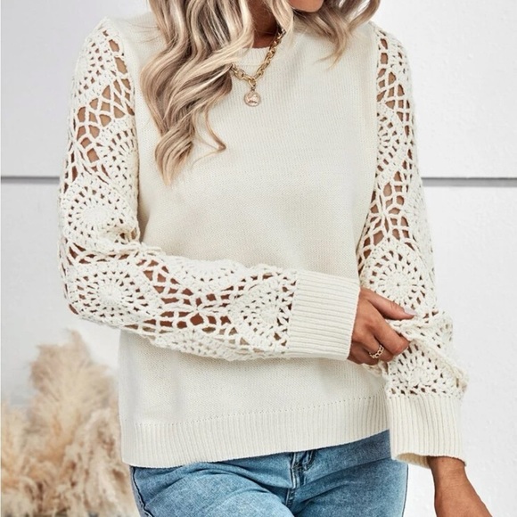 New hollow out sleeve sweater - Picture 4 of 6